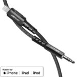 Cablu AceFast C1-06 Lightning la 3,5 mm din aliaj de aluminiu audio