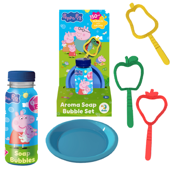 1-27-1 Set pentru baloane de săpun „Purcelușa Peppa”, 150 ml - imagine 1