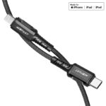 Cablu AceFast C1-01 USB-C la Lightning din aliaj de aluminiu pentru încărcare și transfer de date