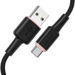 Cablu AceFast C2-04 USB-A la USB-C din aliaj de zinc din silicon pentru încărcare și transfer de date
