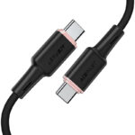 Cablu AceFast C2-03 USB-C la USB-C din aliaj de zinc din silicon pentru încărcare și transfer de date