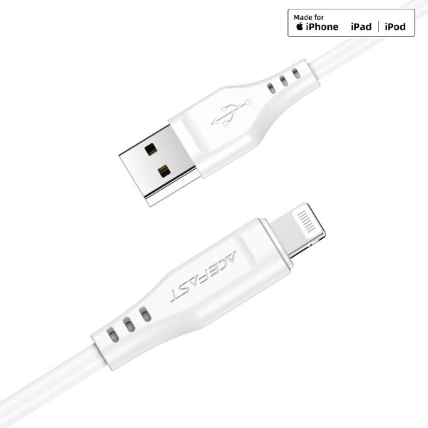 Cablu AceFast C3-02 USB-A la Lightning TPE pentru încărcare și transfer de date
