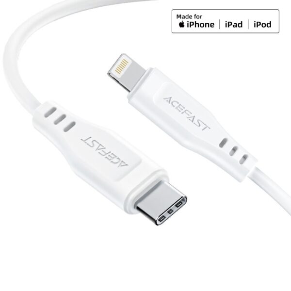 Cablu AceFast C3-01 USB-C la Lightning TPE pentru încărcare și transfer de date