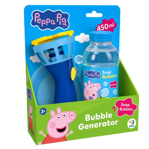 1-4-1-2 Mașină pentru baloane de săpun „Purcelușa Peppa”, 450 ml - imagine 1