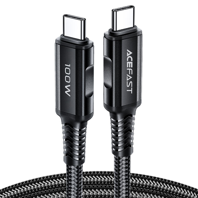1-40 Cablu AceFast C4-03 USB-C la USB-C 100W din aliaj de aluminiu pentru încărcare și transfer de date - imagine 1