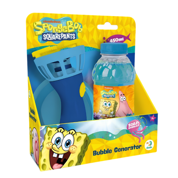 1-5-1-2 Mașină pentru baloane de săpun „SpongeBob”, 450 ml - imagine 1