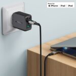 Cablu AceFast C6-01 USB-C la Lightning din aliaj de zinc afișaj digital împletit pentru încărcare și transfer de date - imagine 2