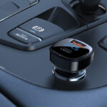 Încărcător auto AceFast B4 afișaj digital 66W (USB-C + USB-A) cu două porturi - imagine 2