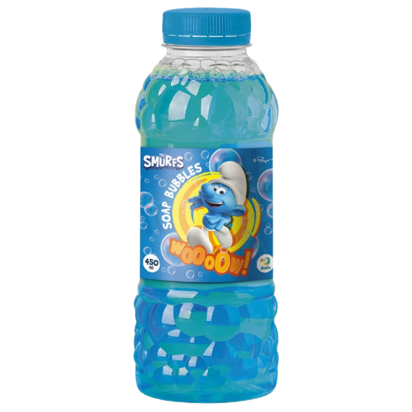 200598-1 Sticlă cu soluție de săpun "Ștrumfii", 450 ml - imagine 1