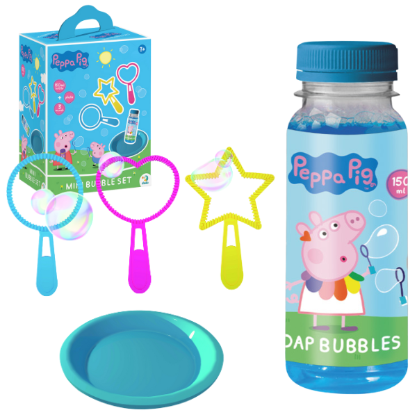 200608-1 Set pentru baloane de săpun "Purcelușa Peppa", 150 ml - imagine 1