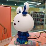 Lampă de veghe LED Iepuraș cu coroană, 25 cm (Portocaliu) - imagine 8