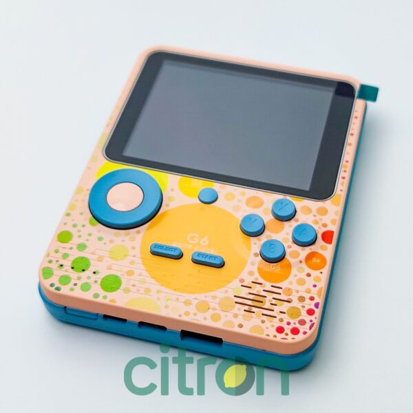 G6 consolă portabilă de jocuri, 3,5 inchi, 6000 mAh (Roz)
