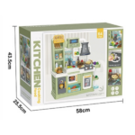 Set de joacă pentru copii „Micul chef” – bucătărie interactivă cu accesorii pentru gătit, 64 elem. - imagine 4