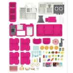 Set de joacă pentru copii „Tânărul bucătar” – bucătărie interactivă cu accesorii pentru gătit, 64 elem. - imagine 3