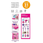 Set pentru machiaj și coafuri cu accesorii, 31 elem. - imagine 3