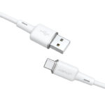 Cablu AceFast C2-04 USB-A la USB-C din aliaj de zinc din silicon pentru încărcare și transfer de date - imagine 3