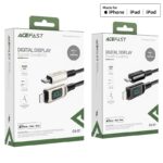 Cablu AceFast C6-01 USB-C la Lightning din aliaj de zinc afișaj digital împletit pentru încărcare și transfer de date - imagine 6