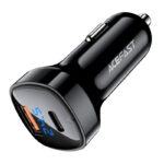 Încărcător auto AceFast B4 afișaj digital 66W (USB-C + USB-A) cu două porturi - imagine 3