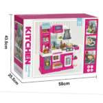 Set de joacă pentru copii „Tânărul bucătar” – bucătărie interactivă cu accesorii pentru gătit, 64 elem. - imagine 4