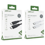 Cablu AceFast C3-03 USB-C la USB-C TPE pentru încărcare și transfer de date - imagine 4