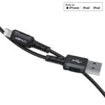 Cablu AceFast C4-02 USB-A la Lightning din aliaj de aluminiu pentru încărcare și transfer de date - imagine 4