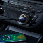 Încărcător auto AceFast B6 din metal 63W (USB-A + USB-C) cu afișaj digital Transparent - imagine 4