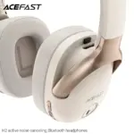 Căști Bluetooth AceFast H2 active noise canceling, milky Alb - imagine 5
