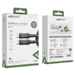 Cablu AceFast C4-03 USB-C la USB-C 100W din aliaj de aluminiu pentru încărcare și transfer de date - imagine 5