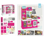 Set de joacă pentru copii „Tânărul bucătar” – bucătărie interactivă cu accesorii pentru gătit, 64 elem. - imagine 5