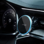 Suport AceFast D3 magnetic auto cu încărcare wireless - imagine 5