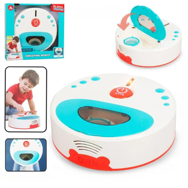 555-9-1-1 Mini-aspirator robot pentru copii "Curățenie Distractivă" - imagine 1