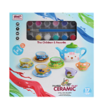 Set de creație „Serviciu de ceai din ceramică”, 17 piese - imagine 3