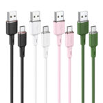 Cablu AceFast C2-04 USB-A la USB-C din aliaj de zinc din silicon pentru încărcare și transfer de date - imagine 6