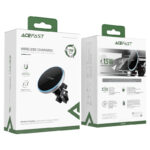 Suport AceFast D3 magnetic auto cu încărcare wireless - imagine 6
