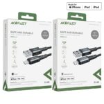 Cablu AceFast C1-02 USB-A la Lightning din aliaj de aluminiu pentru încărcare și transfer de date - imagine 8