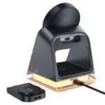 Suport AceFast E17 de birou 3-în-1 cu încărcare wireless Negru - imagine 4
