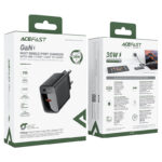 Încărcător AceFast A102 PD30W GaN USB-C cu un port, Negru (EU) - imagine 7