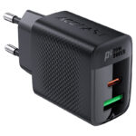 Încărcător AceFast A78 PD20W GaN (USB-A + USB-C), Negru (EU) - imagine 2