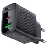 Încărcător AceFast A78 PD20W GaN (USB-A + USB-C), Negru (EU) - imagine 5