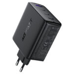 Încărcător AceFast A94 PD100W GaN (3× USB-C + USB-A), Negru (EU) - imagine 4