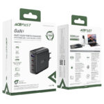 Încărcător AceFast A94 PD100W GaN (3× USB-C + USB-A), Negru (EU) - imagine 6