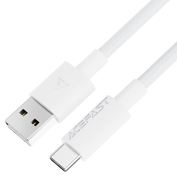 Cablu AceFast C18-04 USB-A la USB-C împletit pentru încărcare și transfer de date