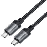 Cablu AceFast C20-03 USB-C la USB-C din aliaj de aluminiu pentru încărcare și transfer de date