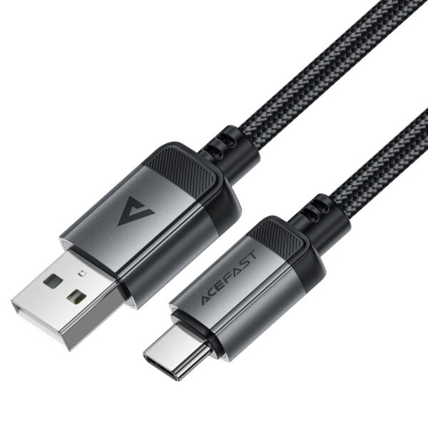 Cablu AceFast C20-04 USB-A la USB-C din aliaj de aluminiu pentru încărcare și transfer de date
