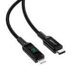 Cablu AceFast C6-01 USB-C la Lightning din aliaj de zinc afișaj digital împletit pentru încărcare și transfer de date - imagine 3