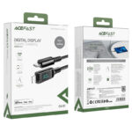 Cablu AceFast C6-01 USB-C la Lightning din aliaj de zinc afișaj digital împletit pentru încărcare și transfer de date - imagine 5