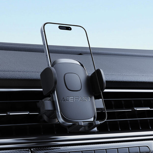 Suport auto AceFast D56 blocare cu un singur buton pentru grila de ventilație