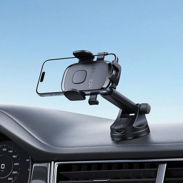 Suport auto AceFast D57 blocare cu un singur buton pentru bord