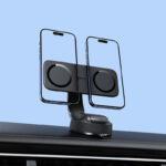 Suport auto AceFast D60 cu doi magneți pentru bord