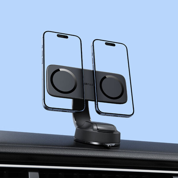 Suport auto AceFast D60 cu doi magneți pentru bord